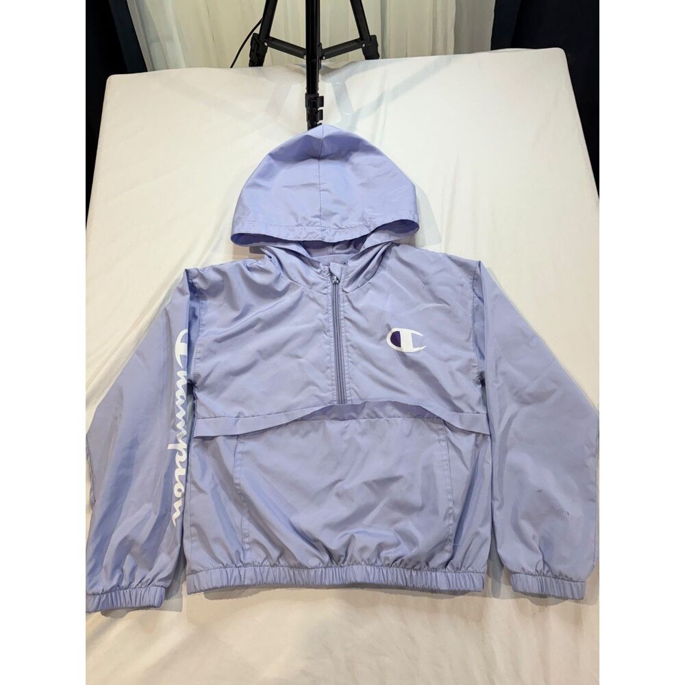 Champion Girls Youth S Purple/Lavender Hooded Windbreaker